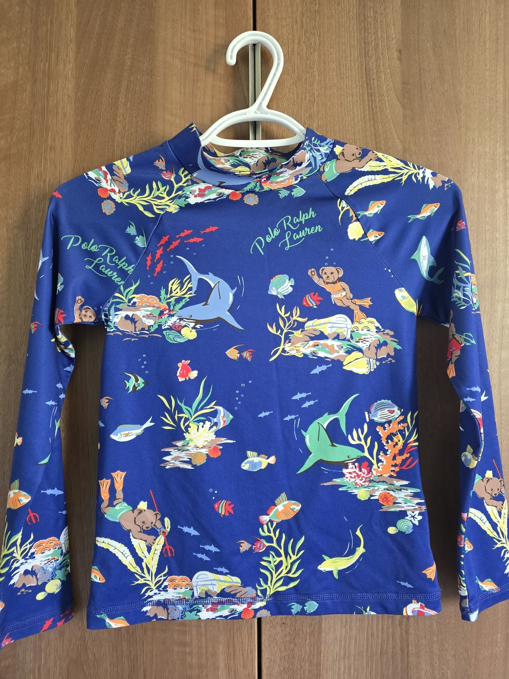 Polo by Ralph Lauren Kids Blue Long Sleeve Swim Shirt
